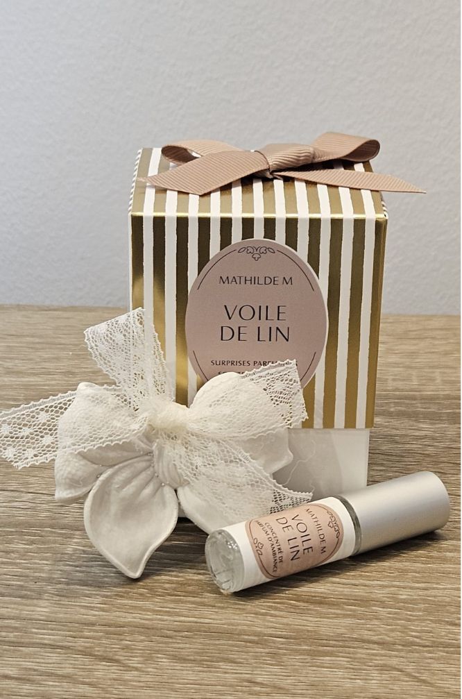 Cofrecito sorpresa lazo+ pulverizador Aroma Voile De Lin